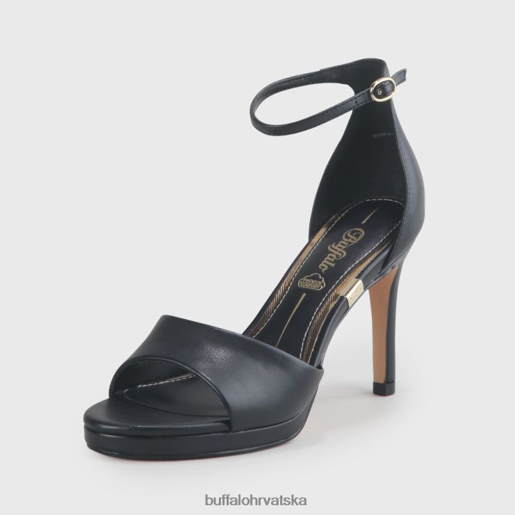 crno Buffalo ronja sandala peta imi nappa |sandale TDD6T170